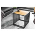 LuxD Designový odkládací stolek Haines 40 cm vzor divoký dub