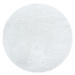 Ayyildiz koberce Kusový koberec Brilliant Shaggy 4200 Snow kruh Rozměry koberců: 80x80 (průměr) 