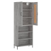 vidaXL Skříň highboard šedá sonoma 69,5 x 34 x 180 cm kompozitní dřevo