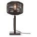 Černá stolní lampa s ratanovým stínidlem (výška 40 cm) Tanami – Good&Mojo