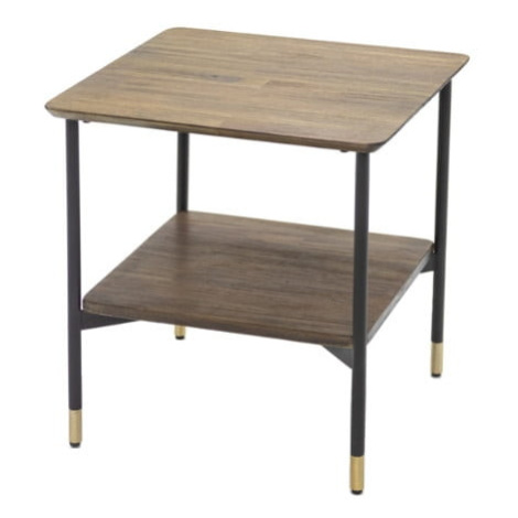 Praktický stolek s policí pod deskou stolu na kovových nožkách do obývacího pokoje Maze - Livin  Livin Hill