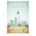 Plakát Travelposter Berlin, 50 x 70 cm