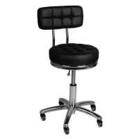 Kosmetická židle s opěradlem BeautyOne LUX Barva: černá