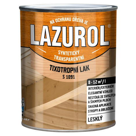 Lazurol Tixotropní lak S1091 bezbarvý matný 750 ml