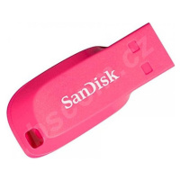 SanDisk Flash Disk 16GB Cruzer Blade, USB 2.0, růžová