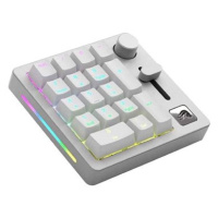 Glorious GMMK Wireless Numpad - Fox Switches, grey/white