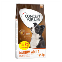 Concept for Life granule, 12 + 1,5 kg zdarma! - Medium Adult