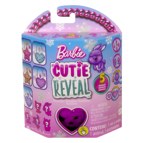 Mattel barbie® cutie reveal™ plyšová kabelka růžová hvězda hkr36