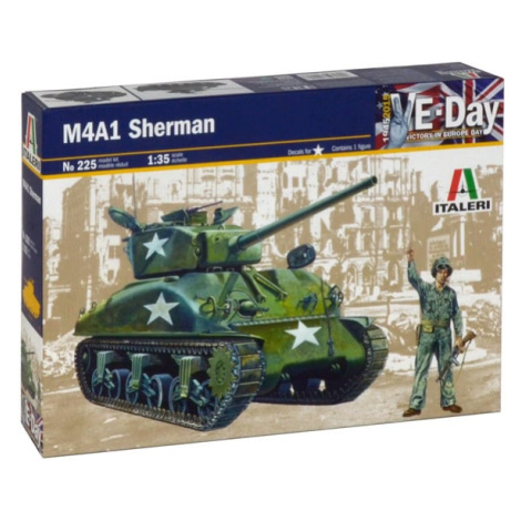 Model Kit tank 0225 - M4 A1 SHERMAN (1:35) Italeri