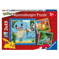 RAVENSBURGER Vypusťte Pokémony 3x49 dílků