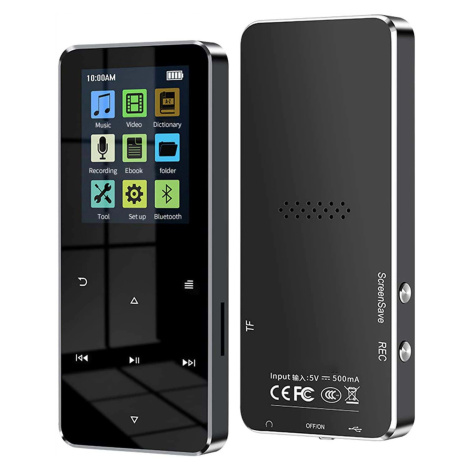 Bluetooth MP3 Přehrávač Diktafon 16GB LCD Ebook