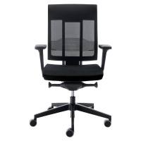 Kancelářská otočná židle XENON, opěradlo se síťovaným potahem, černá