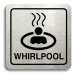Accept Piktogram "whirlpool II" (80 × 80 mm) (stříbrná tabulka - černý tisk)