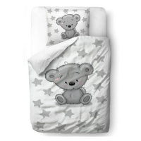 Butter Kings grey teddy 140 × 200/90 × 70 cm