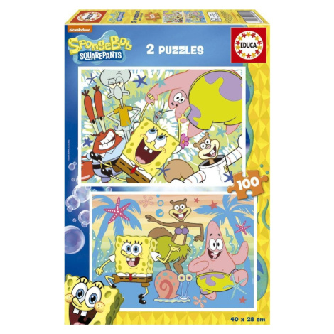 Puzzle Sponge Bob 2x100 dílků Educa