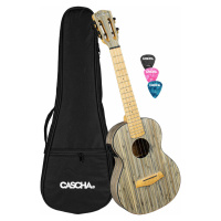 Cascha HH 2317E Bamboo Tenorové ukulele Graphite