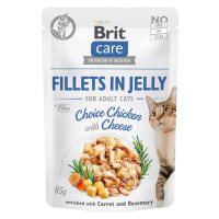 Brit Care Cat filety v želé kuře a sýr 6 × 85 g