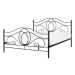 BELIANI postel LYRA 140 × 200 cm, kov, černá