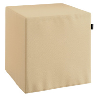 Dekoria Sedák Cube - kostka pevná 40x40x40, vanilka, 40 x 40 x 40 cm, Loneta, 133-03