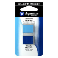 Umělecká akvarelová barva Daler-Rowney Aquafine - dvojbalení - Kobalt modrý/Phthalo modrá