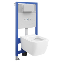 MEXEN/S WC předstěnová instalační sada Fenix Slim s mísou WC Stella, bílá 6103368XX00