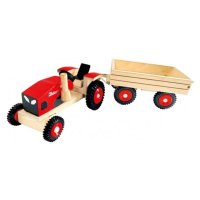 Popron.cz Traktor Zetor s vlekem dřevo 36cm v krabici 42x12,5x13cm