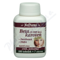 MedPharma Beta karot.25 000 m.j.Pant.+PABA tob.107