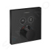 HANSGROHE Shower Select Termostatická baterie pod omítku pro 2 spotřebiče, matná černá 15763670