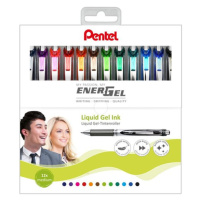 Pentel EnerGel BL77 Gelový roller 0,7 mm - sada 12 barev