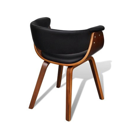 Jídelní židle 6 ks ohýbané dřevo a umělá kůže SHUMEE