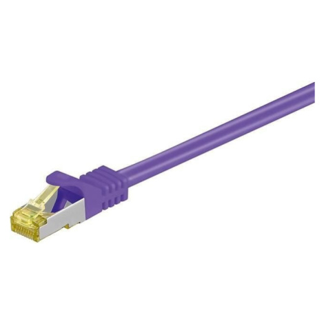 MicroConnect patch kabel S/FTP, RJ45, Cat7, 1m, fialová - SFTP701P