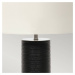 Elstead Textilní stolní lampa Ripple černá/bílá