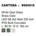 NOVA LUCE závěsné svítidlo CANTONA bílé opálové sklo mosaz zlatá G9 3x5W 230V IP20 bez žárovky 9