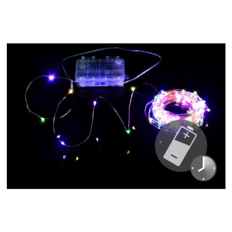 LED osvětlení - měděný drát - 100 LED barevné - Nexos Trading GmbH & Co. KG D41711