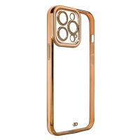 Fashion Electroplating silikonové pouzdro na Samsung Galaxy A12 Gold