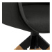 Dkton Designová židle Ariella tmavě šedá - přírodní - Skladem