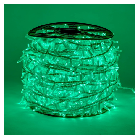 DecoLED DecoLED LED světelný řetěz - 100m, 2000 zelených diod, bílý kabel