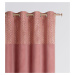 Dekorační vzorovaný velvet závěs s kroužky BLISSY růžová 140x250 cm (cena za 1 kus) MyBestHome