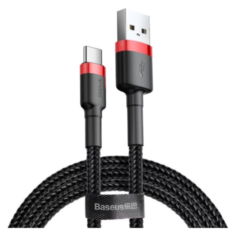 Kabel Baseus Cafule cable USB-C 3A 0.5m (Red+Black)