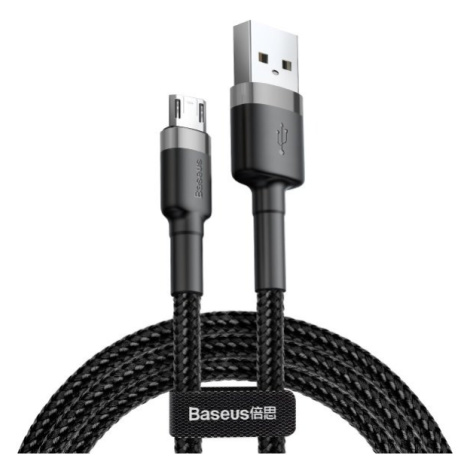 Datový kabel Baseus Cafule Cable Micro USB 1.5A, 2M, šedá-černá