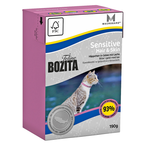 Bozita Feline Tetra Recart 12 x 190 g - Hair & Skin - Sensitive