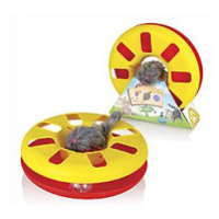 Hračka kočka Speedy Ball s myškou na gumě