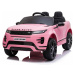 Elektrické autíčko Range Rover Evoque, Jednomístné, pink, Kožená sedadla, MP3
