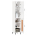 vidaXL Skříň highboard bílá s vysokým leskem 34,5x34x180 cm kompozit