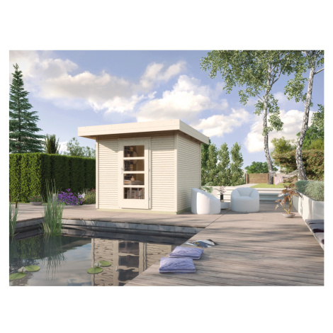 Weka Designový zahradní domek WekaLine 172 vel. 1, přírodní, 205 x 211 cm