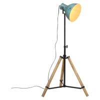 vidaXL Stojací lampa 25 W modrá patina 75 x 75 x 90–150 cm E27