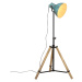 vidaXL Stojací lampa 25 W modrá patina 75 x 75 x 90–150 cm E27