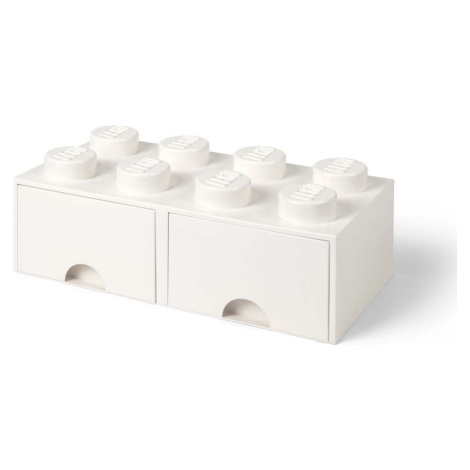 Slonovinově bílý úložný box se dvěma šuplíky LEGO®