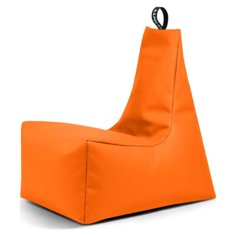Oranžový sedací vak z imitace kůže Icy XL – So Soft?