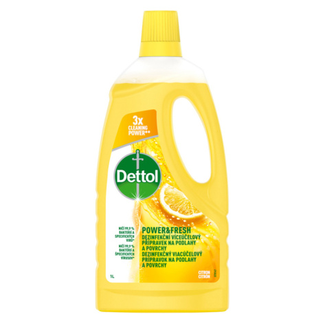 DETTOL Power & Fresh Dezinfekční na podlahy a povrchy Citron 1 l